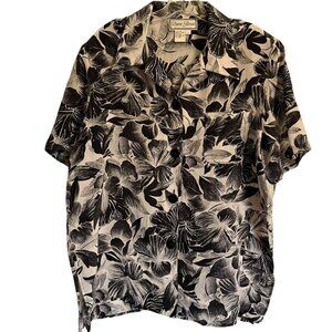 Diane Gilman 100% Silk Blouse Top Size Large‎ Luxury Executive Woman Sunday Best